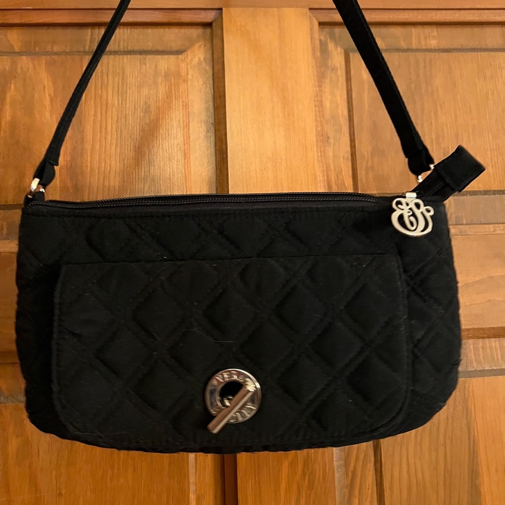 Vera Bradley black fabric purse.  Like new.